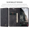 For Samsung Galaxy A36 CaseMe 013 Multifunctional Horizontal Flip Leather Phone Case(Black)