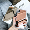 Luxury Plating Mirror Acrylic TPU Case for iPhone 8 Plus & 7 Plus(Rose)