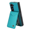 For Samsung Galaxy Z Fold6 AwQuer RFID Vertical Flip Card Bag Holder Leather Phone Case(Green)
