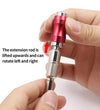 Hexagonal Shank Quick Release Self-Locking Joint Extension Rod Electric Drill Driver Extension Quick Conversion Bits(Black)
