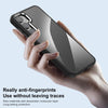 For Samsung Galaxy S25+ 5G Anti-fingerprint Highly Transparent PC Phone Case(Black)