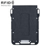 Outdoor Multi-function RFID Aluminum Alloy Ultra-thousand Black Tool Card Case (Black)