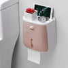 ECOCO E1804 Toilet Multifunctional Double-layers Tissue Rack(Pink+Pink)