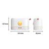 JF801 Desktop Simulation Flame Aroma Diffuser Humidifier, Color: Monochrome Light-White