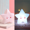 3 PCS Stars Night Light Baby Care Bedside Decoration Light(White)
