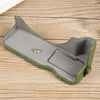 For Canon EOS R50 1/4 inch Thread PU Leather Camera Half Case Base(Green)