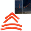 4 PCS/Set Universal Car Styling PVC Car Door Edge Anti Collision Sticker Door Anti-Rub Strips Car Door Scratch Protector(Orange)