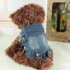 Retro Denim Dog Vest, Light Blue, Size L