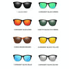 Unisex Retro Fashion Plastic Frame UV400 Polarized Sunglasses  (Gradient Black + Blue)