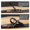 Men Double Ring Buckle Canvas Belt Outdoor Casual Woven Elastic Belt 120cm(Wolf Brown)