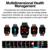 ET580 2.04 inch AMOLED Screen Sports Smart Watch Support Bluetooth Call /  ECG Function(Blue Silicone Band)
