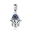 S925 Sterling Silver Beads Evil Eye God Hand Personality Charm