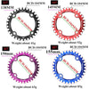 MOTSUV Narrow Wide Chainring MTB  Bicycle 104BCD Tooth Plate Parts(Red)