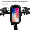 B22 Bicycle EVA Hard Shell Handlebar Bag Touch Screen Waterproof Mobile Phone Bag(Black)