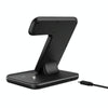 Z5 QI Vertical Magnetic Wireless Charger for Mobile Phones & Apple Watches & AirPods / Xiaomi Redmi AirDots, with Touch Ring Light (White)