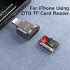 Yesido GS18 8 Pin to TF Card OTG Mini Card Reader(Black)