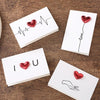 3D Heart Valentine Day Greeting Card Blessings Messages Cards with Envelopes, Spec: Palm