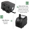 16W Submersible Water Pump with LED Light (EU Plug)