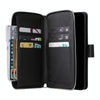 For Samsung Galaxy A23 9 Card Slots Zipper Wallet Bag Leather Phone Case(Black)