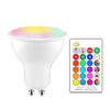GU10 8W AC85-265V  Dimmable LED Spotlight Remote Control  Holiday Decoration Home Lighting(RGB+Cool White (5500-7000K))