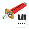 Universal Metal Hand Shape Shank Shape Decorative Strip Hand Brake Lever Hand Brake Cover Grips Hand Brake Protective Cover(Red)