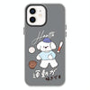 For iPhone 12 Skin Feeling Jelly TPU Hybrid PC Phone Case(Baseball Little Dog Black)