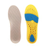 086 PU Silicone Sweat-absorbent Breathable Shock-absorbing Sports Full Shoe Pads Cuttable Increase Insole, Size:43-44(Yellow Bottom Gray Surface)