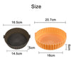 Air Fryer Special High Temperature Oil Absorption Silicone Pad, Colour: Large Sky Blue