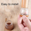2 inch Enlarged 8pcs /Set Round Table And Chair Leg Covers For Tiles/Wooden Floors Furniture Protectors(Dark Brown)