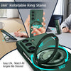 For Samsung Galaxy Z Fold6 360 Rotation Ring Holder MagSafe Shockproof PC Phone Case(Dark green)