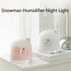 ZAY-H006 Charge Snowman Humidifier Night Light USB Mute Cute Desktop Air Mini Atomizer Air Humidifier(Pink)