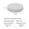 30cm Electric Rotating Turntable Display Stand  LED Light Video Shooting Props Turntable, Power Plug:220V AU Plug(White)