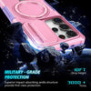 For Samsung Galaxy S25 Ultra 5G Sliding Camshield MagSafe Holder TPU Hybrid PC Phone Case(Purple Pink)