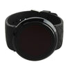 Touch Screen Unisex LED Digital Watch Wristwatch Timepiece Silicon Strap ( Black )(Black)