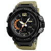 SKMEI 1343 Men Outdoor Sports Waterproof Watch Student Digital Watch(Khaki)