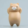 Cartoon Cat Fridge Magnet Resin Ornament Ornament With Magnetic Sticker(Light Coffee Cat)