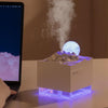 Moon Meteorite Mini Humidifier With Colorful Night Light(Black)