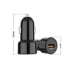 IBD321-Q3 Universal Fireproof Mobile Phone Car Charger, Model: 3.1A+15W