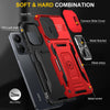 For Xiaomi Poco X6/Redmi Note 13 Pro 5G Armor PC + TPU Camera Shield Phone Case(Red)