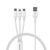 ROMOSS CB251V 3.5A USB To 8 Pin+Type-C+Micro USB 3 In 1 Charging Cable, Length: 1.2m