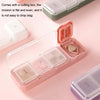 TR017 Portable Medicine Cutter Portable Mini 7 Days Sealed Separate Medicine Box(White)