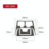 Car Carbon Fiber Rear Air Outlet Decorative Sticker for Lexus IS250 300 350C 2006-2012, Left and Right Drive Universal