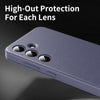 For Samsung Galaxy S25 5G Smart View Window Leather Phone Case with Card Slot(Purple)