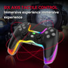For PS4 Dazzle Color Light Wireless Bluetooth Grip(Pink)