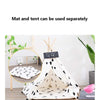 Foldable Pet Tent, Small 40x40x50cm, Breathable Canvas & Pine