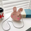 Children Mini Cute Cartoon Single Shoulder Bags(Pink Bunny)