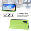For Samsung Galaxy Note10 RC01 Dual-Folded Magnetic Suction RFID Leather Phone Case(Grass Green)