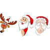 Santa Claus Elk Car Window Decorative Stickers Car Side Window Bumper Decal, Model: B Model 13 x 11cm