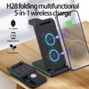 H28 15W 5 in 1 Folding Multifunctional Wireless Charger(Black)