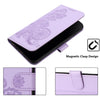 For Xiaomi Redmi K70 Datura Flower Embossed Flip Leather Phone Case(Purple)